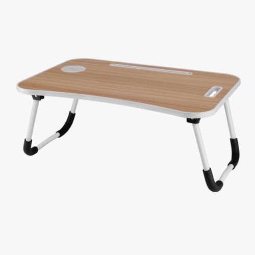 طاولة لابتوب ودراسة قابلة للطي - لون بيج