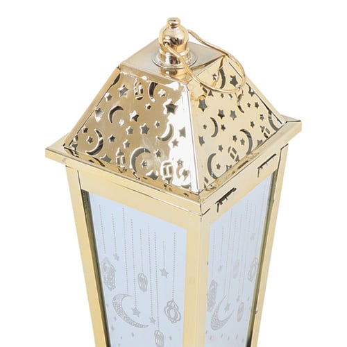 فانوس رمضان مزخرف لون ذهبي -G-K-03-2