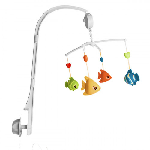 ألعاب سرير موسيقية دوارة للأطفال على شكل حيوانات ج...