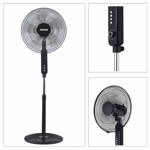 جيباس مروحة عمودية 16 بوصة اسود-G-04-01