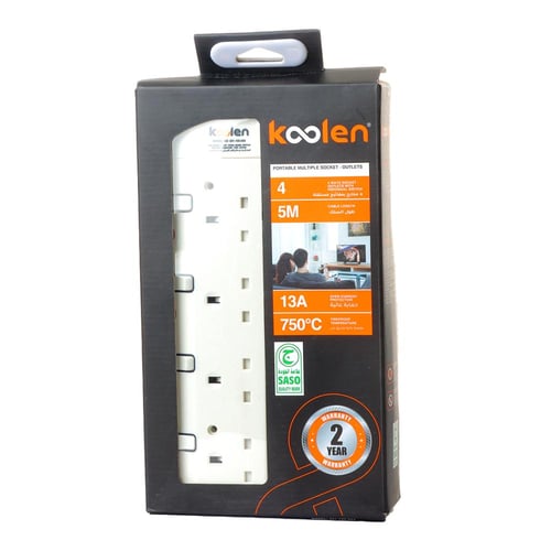 توصيلة كهربائية كولين 5 متر 4 مخارج A_2_1
