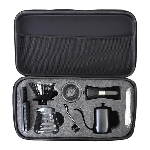 حقيبة قهوة مقطرة V60 مع ادوات القهوة