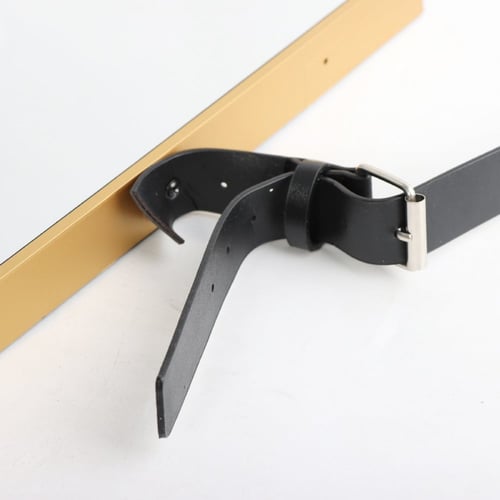 مرآة معلقة جدارية سداسية الشكل بحزام تثبيت A_11_1