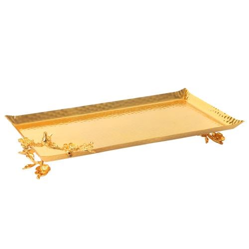 صينية تقديم أنيقة باللون الذهبي - F-02-03