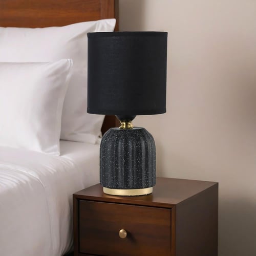 أباجورة غرف نوم أنيقة من السيراميك بإضاءة