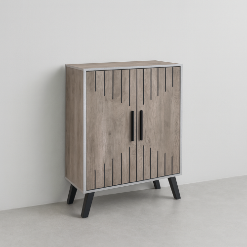 خزانة أحذية مودرن 4 أدوار – خشب ماليزي باللونين ال...