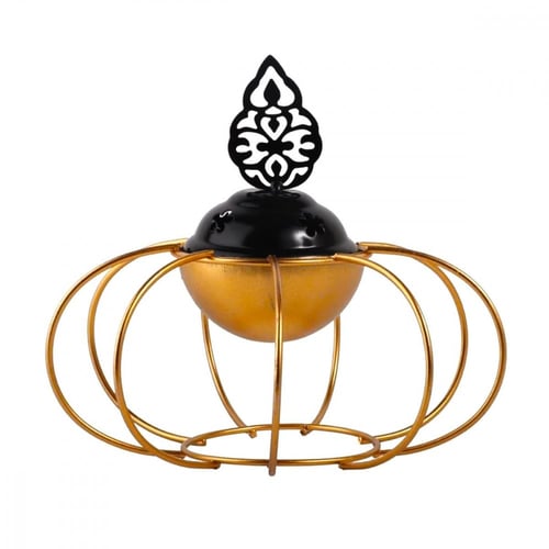 مبخرة مع حامل باللون الذهبي-A-04-01