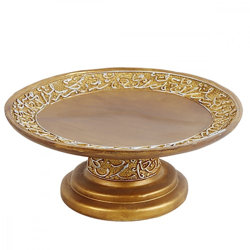 صحن تقديم حلويات مزخرف بقاعدة-L-04-01