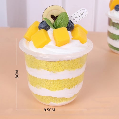 كاسة ايسكريم بلاستيك شفاف 30 حبة B 102