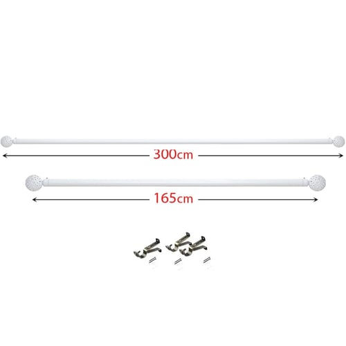 عمود ستارة معدني ابيض