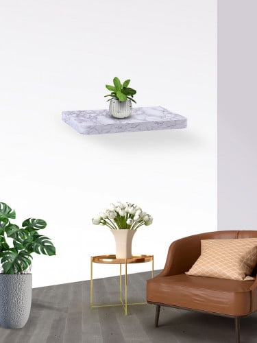 ارفف الجدار خشبية لون رخامي فاتح مقاس 40 سم A_10_1