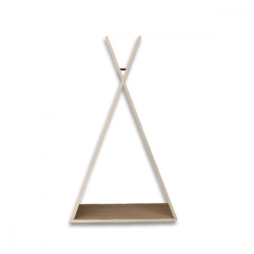 رف ديكور للحائط شكل مثلث أبيض