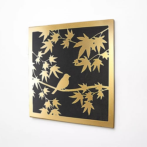 لوحات جدارية حديد مودرن ذهبي - Y-A-01