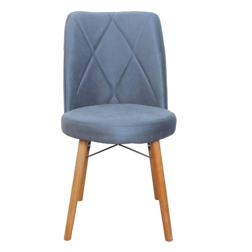 كرسي جلوس فاخر بقاعدة خشب رصاصي