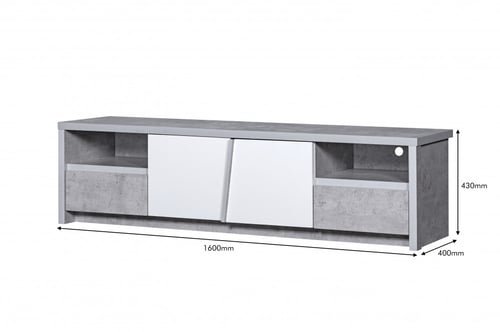 طاولة تلفزيون مستطيلة 160 سم مع ادراج متنوعة دورين...