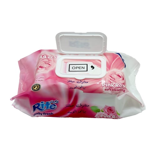 مناديل مبللة برائحة الورد العطرة