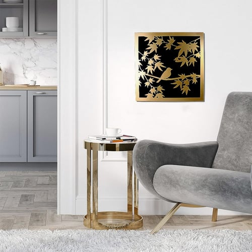 لوحات جدارية حديد مودرن ذهبي - Y-A-01