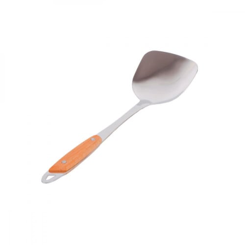 ملعقة طبخ إستيل مقبض خشبي - N-02-02