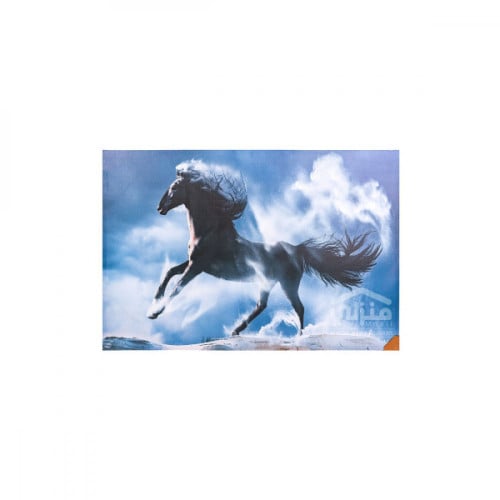 لوحات خيول للحائط منوعه لون أزرق - A-02-02