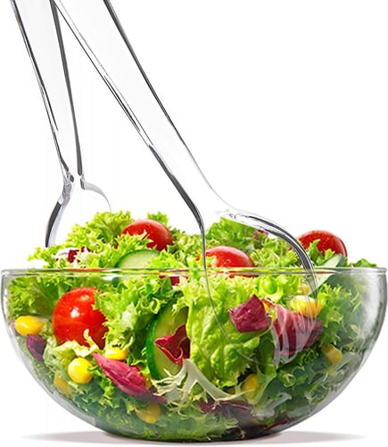 ملاعق بلاستيك شفاف 112 حبة