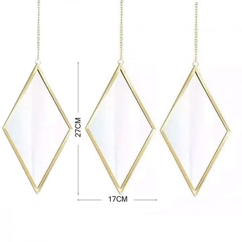 طقم مرايات معلقة بشكل معين 3 قطع A_11_1