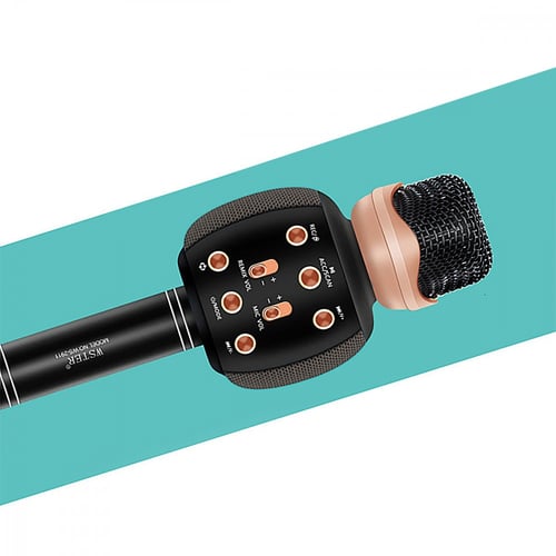 ويستر ميكروفون مع سماعة لاسلكي اسود -H-04-01