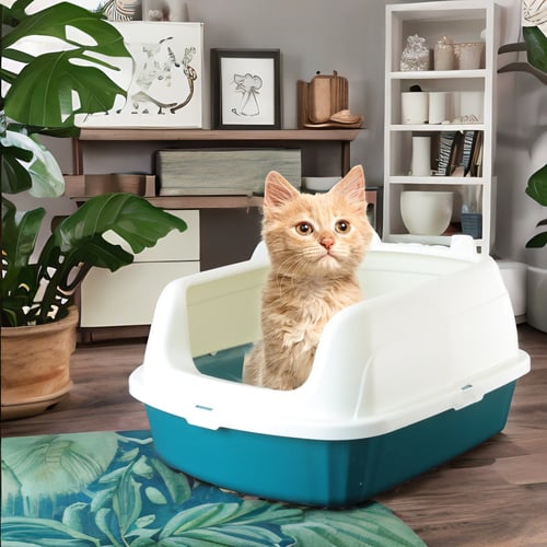 صندوق رمل للقطط