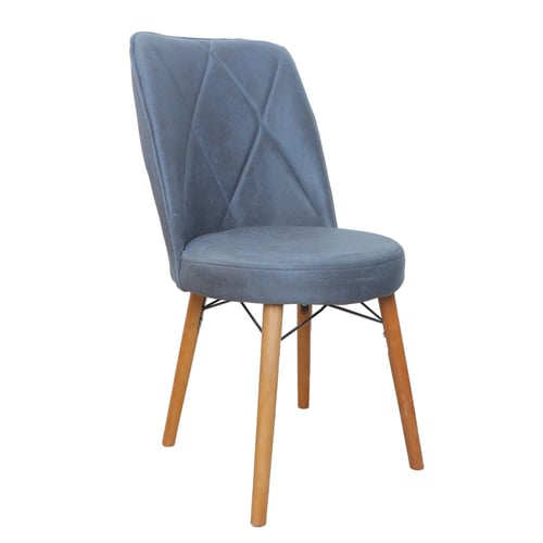 كرسي جلوس فاخر بقاعدة خشب رصاصي