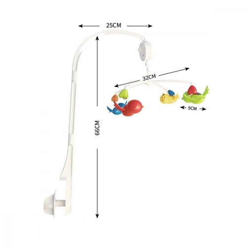 ألعاب سرير موسيقية دوارة للأطفال على شكل طيور جميل...