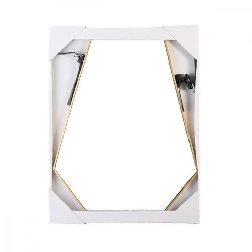 مرآة معلقة جدارية سداسية الشكل بحزام تثبيت A_11_1