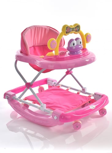 مشاية أطفال باللون الوردي