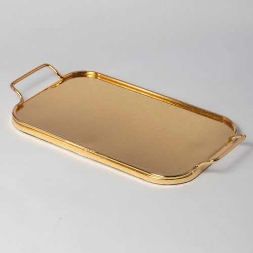 تبسي مستطيل ذهبي مفرد بعدة أحجام