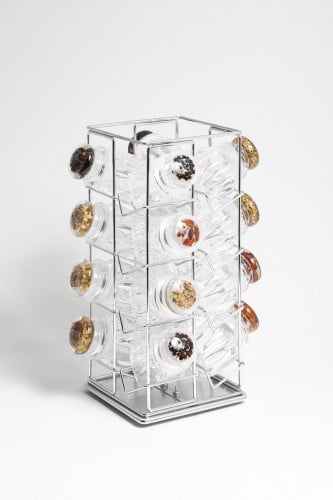 علب بهارات اكرلك 16 قطعة مع أستاند