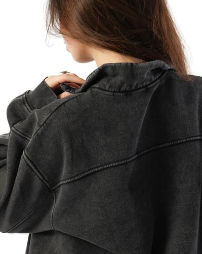 Sweat -shirt black washed