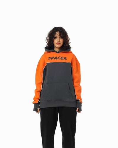 Hoodie the orange gray