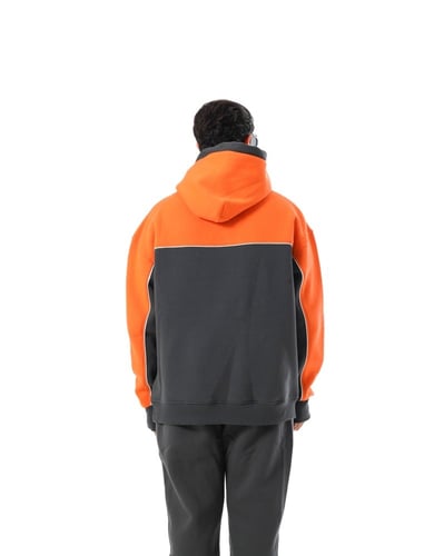Hoodie the orange gray