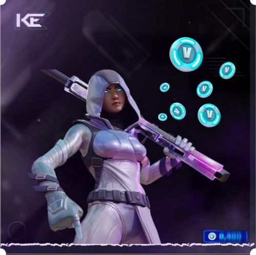 حساب فورت +1000 ڤيوبكس الى 15 الف