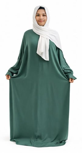 شرشف صلاة لون تيفاني - بسحاب وأكمام مطاطية