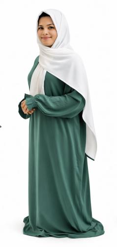 شرشف صلاة لون تيفاني - بسحاب وأكمام مطاطية