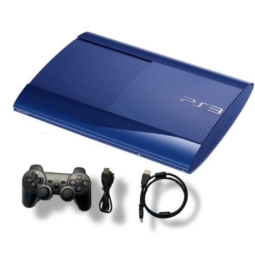 سوني 3 سوبر سليم معدل أزرق PS3 blue HEN | 500GB