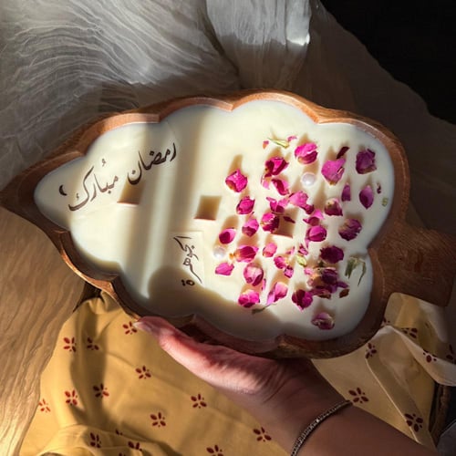 شمعة الورقة الأنيقة