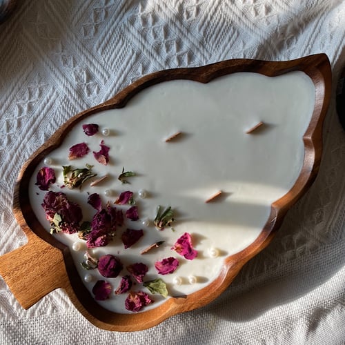 شمعة الورقة الأنيقة