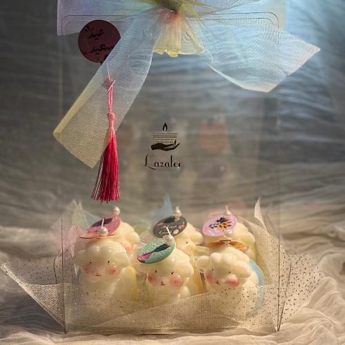 Eid Al-Fitr sheep candles package, 6 pieces