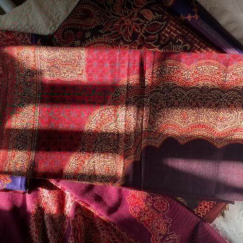 شال كشميري ثقيل فاخر