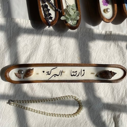 شمعة القارب بالزهور