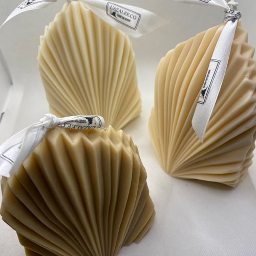 باكج 3 شموع الصدفة الأنيقة