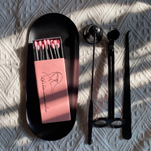 طقم أدوات عناية بالشمعة