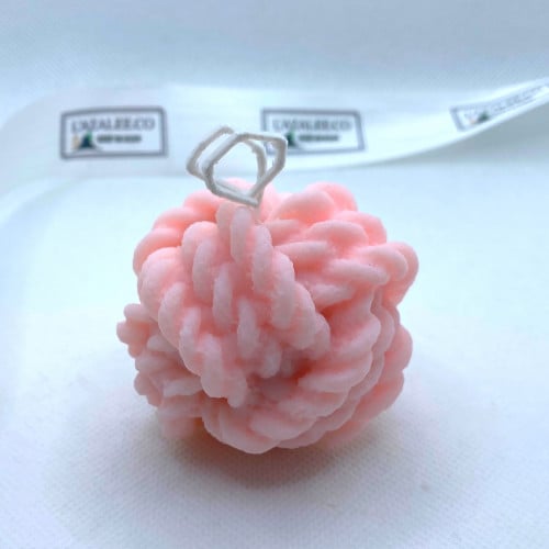 شمعة العقدة لون زهري