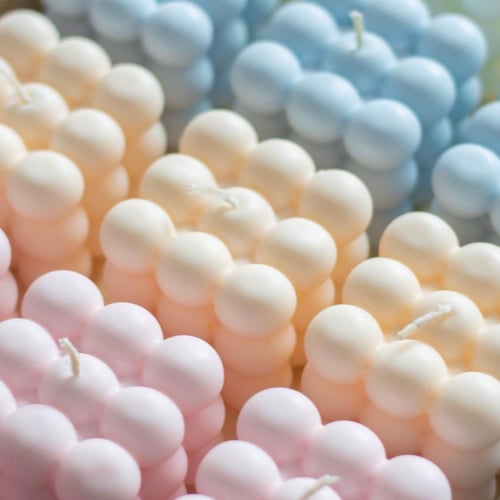 باكج 12 حبة شموع ببلز ملونة