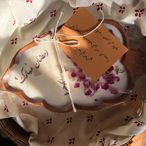 شمعة الورقة الأنيقة